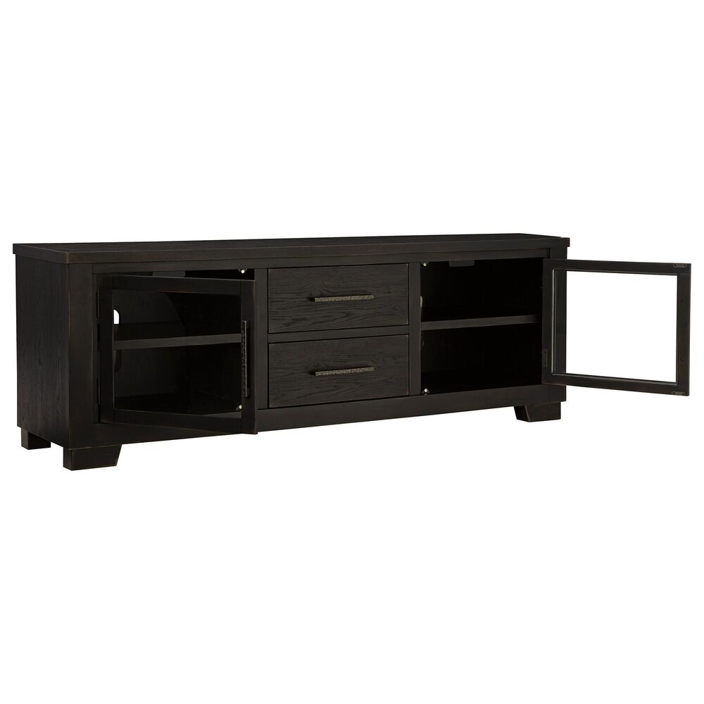 Ashley Galliden 80" TV Stand in Black, , large