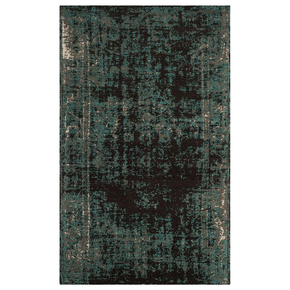 Safavieh Classic Vintage CLV225A 5" x 8" Teal and Brown Area Rug, , large