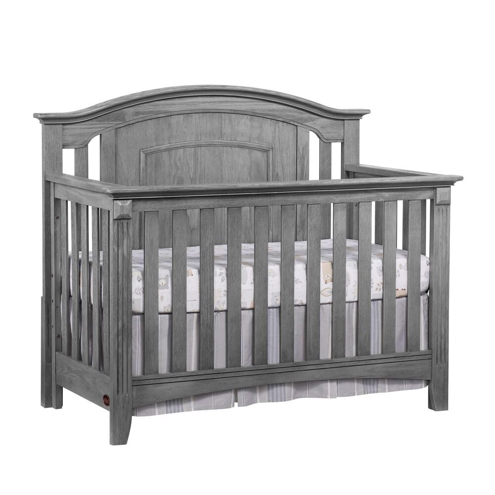 Oxford Baby Willowbrook 4-In-1 Convertible Crib in Graphite Gray, , large