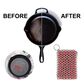 HIC Kitchen Chainmail Cast Iron Scrubber in Red, , large