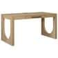 Wycliff Bay Canyon Drive Office 60" Writing Desk in Natural Oak, , large