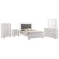 Crown Mark Lyssa 5-Piece Queen Bedroom Set in White, , large
