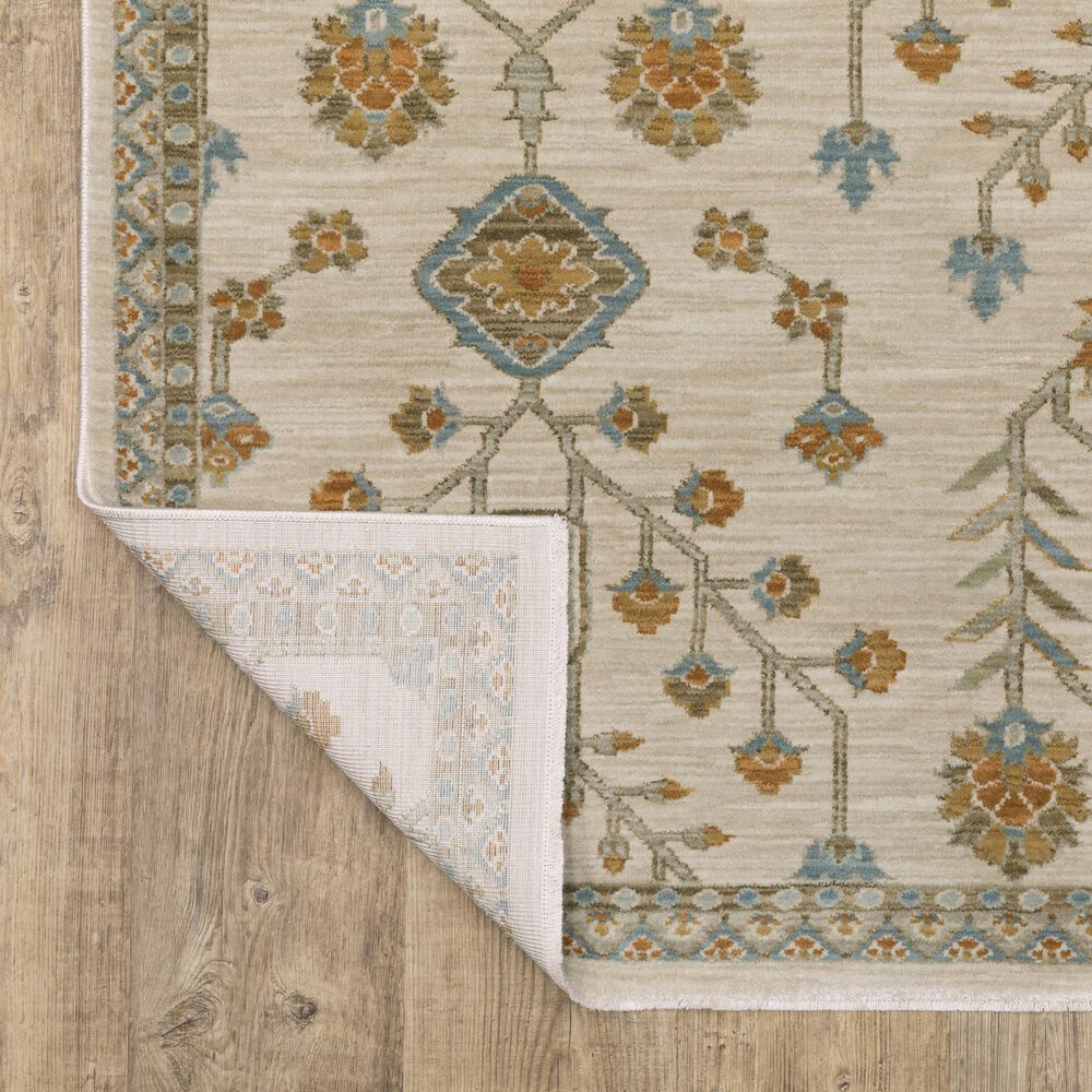 Oriental Weavers Maeve Beige and Rust 7&#39;10&quot; x 10&#39;10&quot; Area Rug, , large