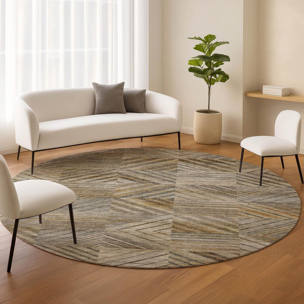 Dalyn Rug Company Nexus NX2 Beige 8' Round Area Rug, , large