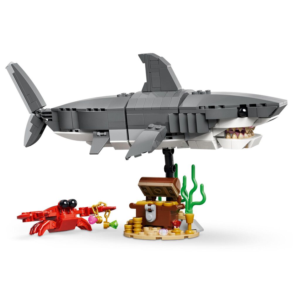 LEGO Creator Fierce Shark with a Treasure Chest Building Set, , large