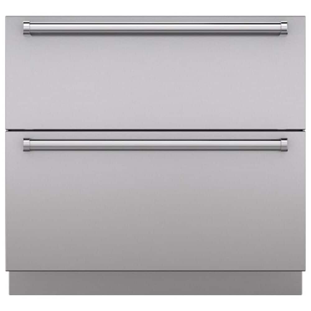 Sub Zero 36" Drawer Panels with Pro Handles in Stainless Steel, , large