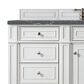 James Martin Vanities Bristol 60" Single Bathroom Vanity in Bright White with 3 cm Parisien Bleu Quartz Top and Rectangular Sink, , large