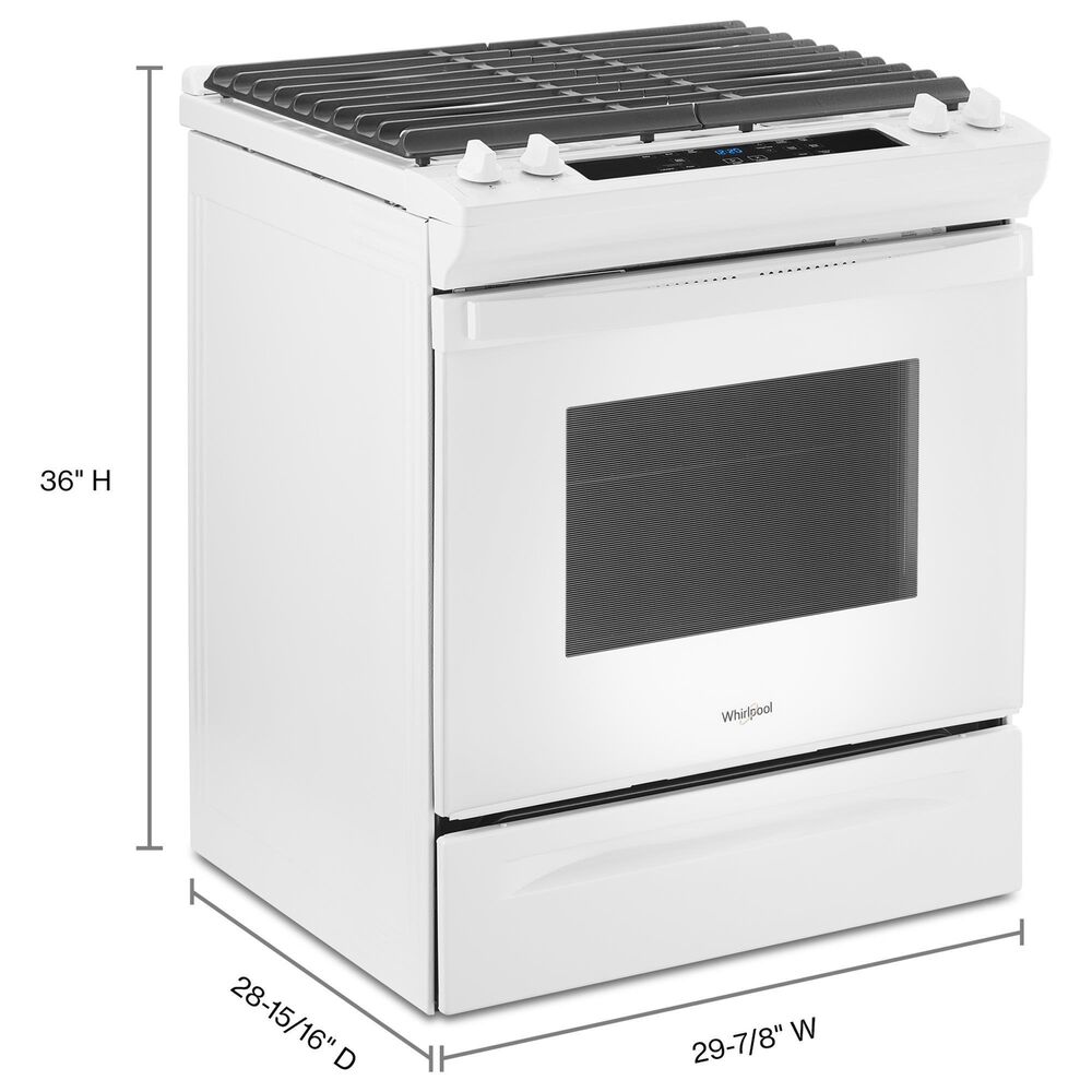 Whirlpool 5 Cu. Ft. Gas Range with Frozen Bake in White, , large