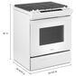 Whirlpool 5 Cu. Ft. Gas Range with Frozen Bake in White, , large