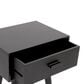 Maple and Jade End Table with Drawer in Black, , large