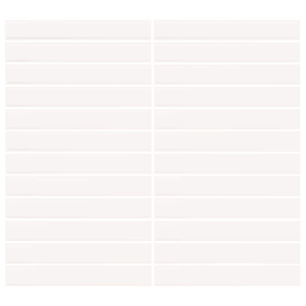 Dal-Tile Color Wheel Arctic White 12"" X 10"" Ceramic Mosaic Sheet, , large