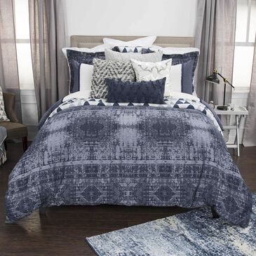 Rizzy Home Winston Willow 114" x 98" Duvet Set in Blue, , large