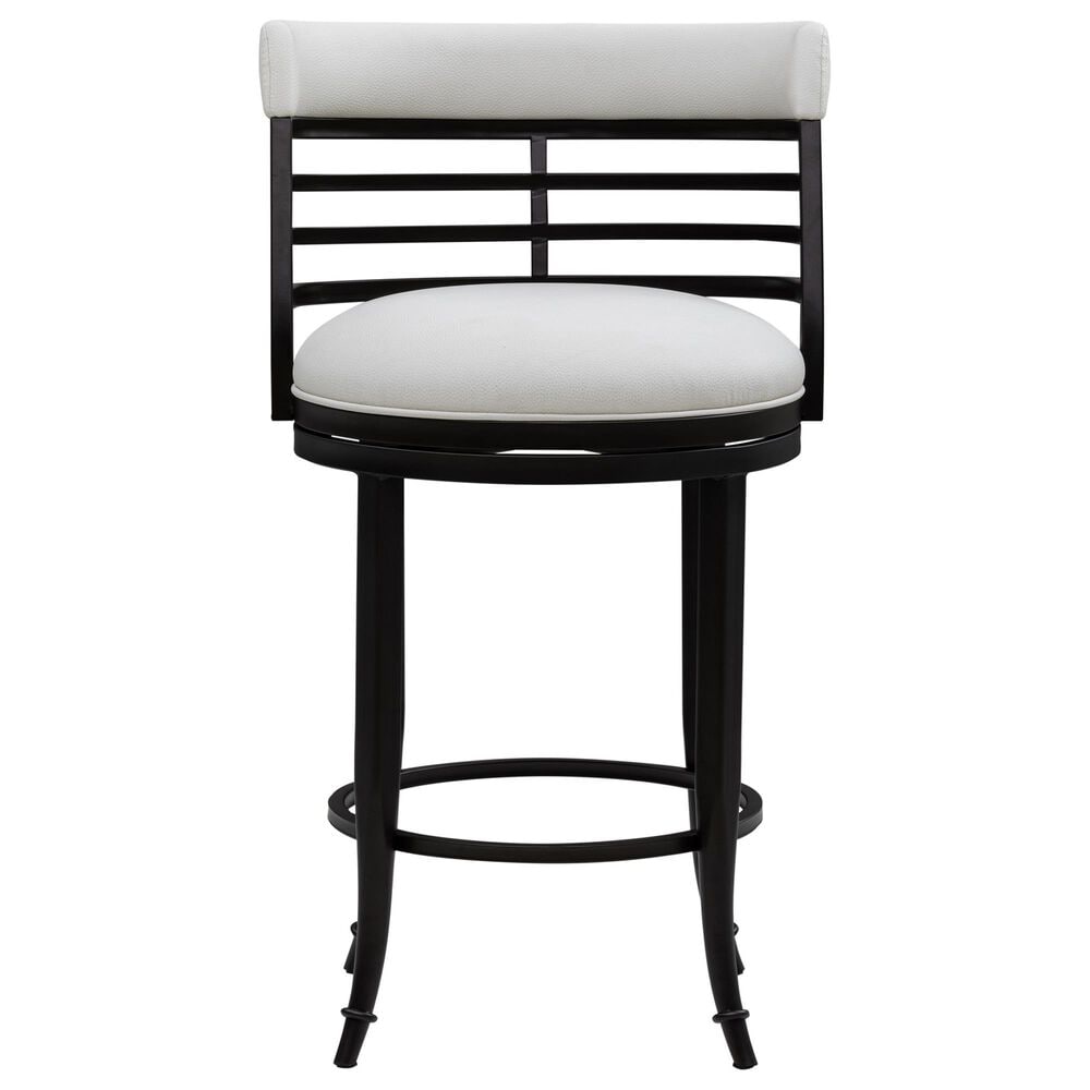 Armen Living Telia Swivel  Counter  Stool in Ivory, , large