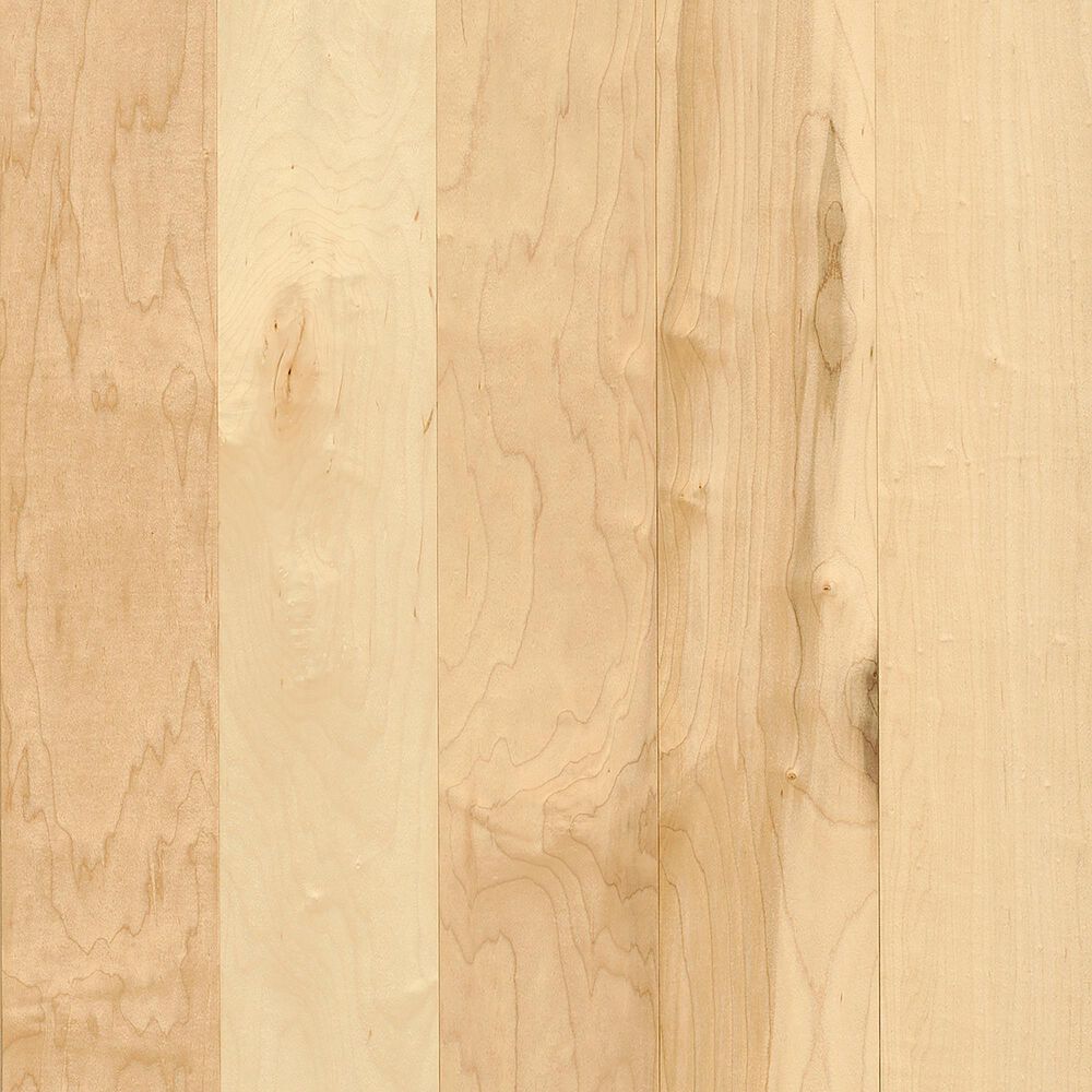 Hartco Prime Harvest Natural Medium Gloss Maple 3 1/4&quot; Solid Hardwood, , large