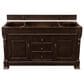 James Martin Vanities Brookfield 60" Single Bathroom Vanity in Burnished Mahogany with 3 cm Parisien Bleu Quartz Top and Rectangular Sink, , large