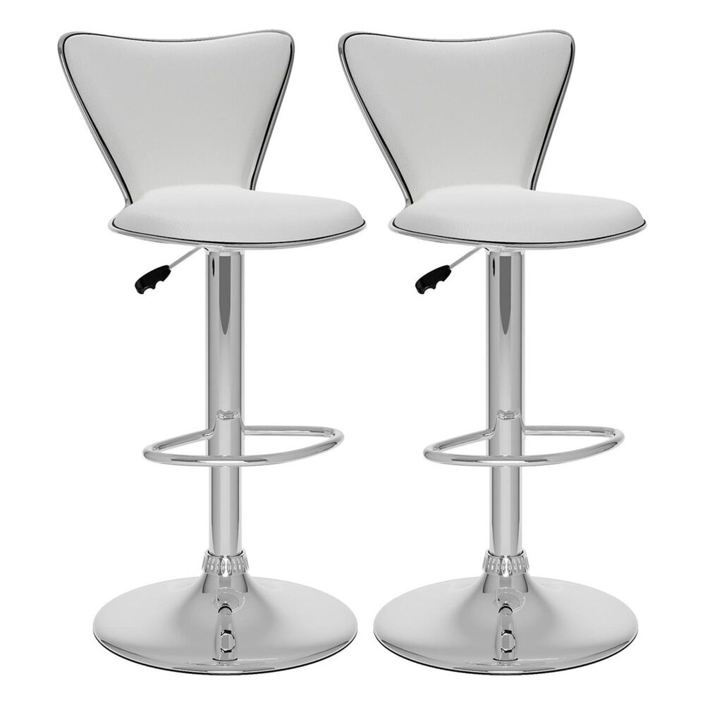 CorLiving Tall Curved Back Bar Stools - Set of 2, , large