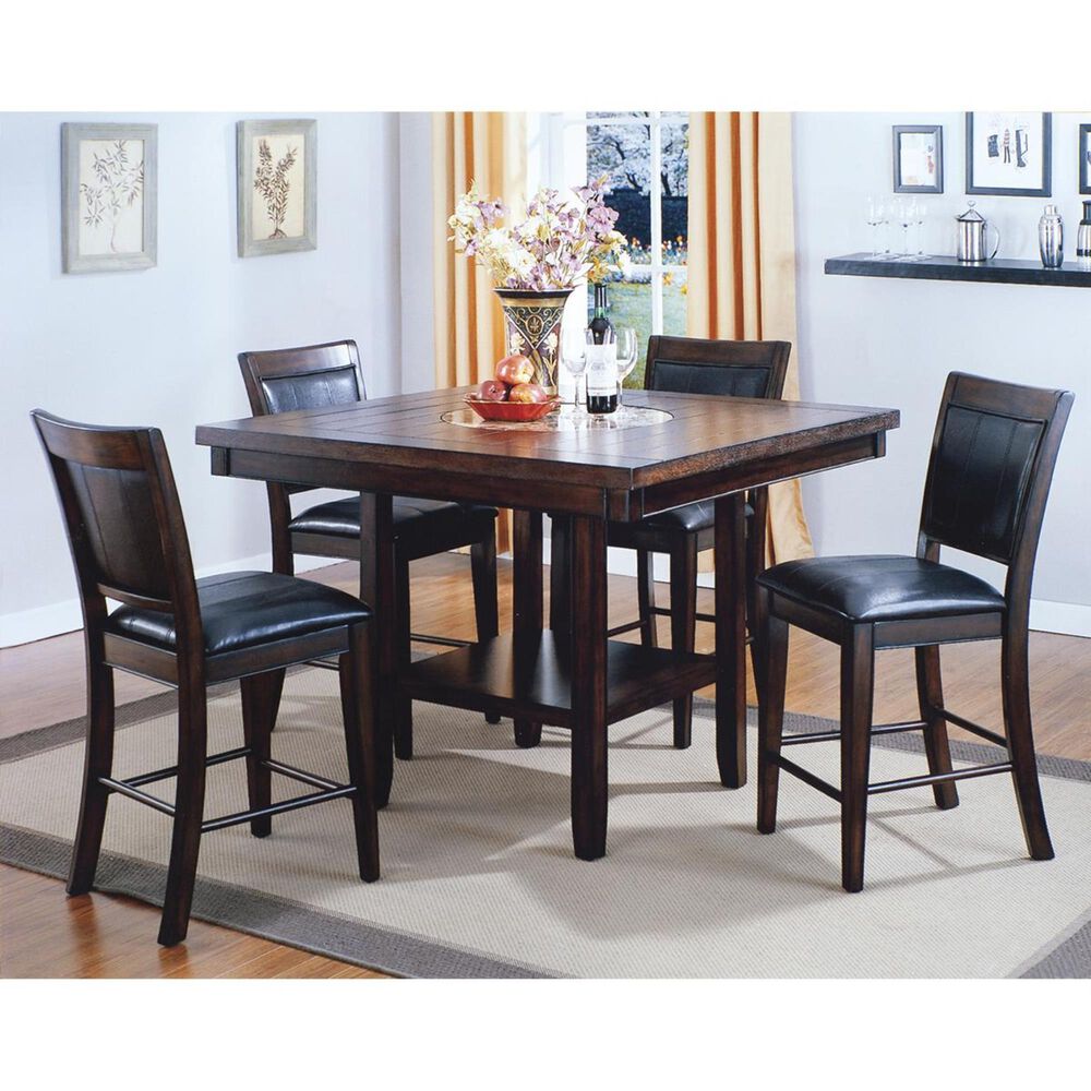 Claremont Fulton 5Piece Counter Height Set with Lazy Susan Nebraska