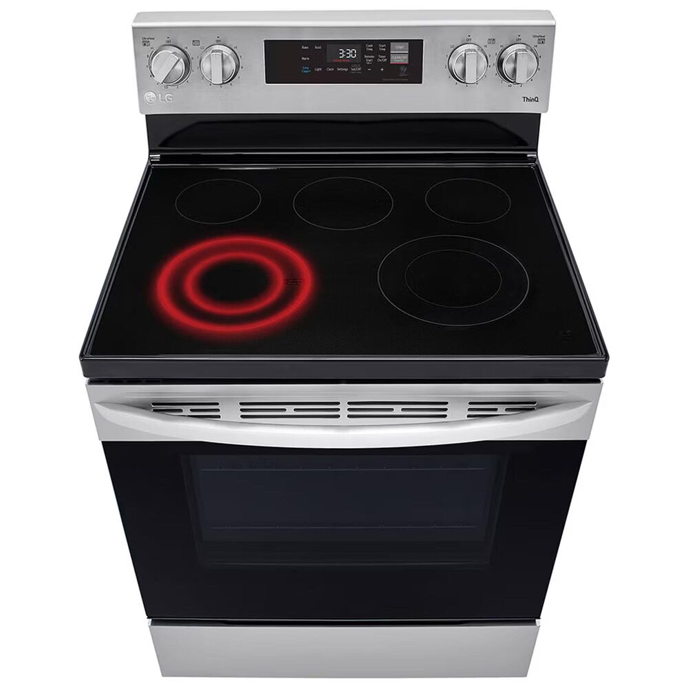 LG 6.3 cu ft. Smart Wi-Fi Enabled Electric Range with EasyClean in Stainless Steel, , large