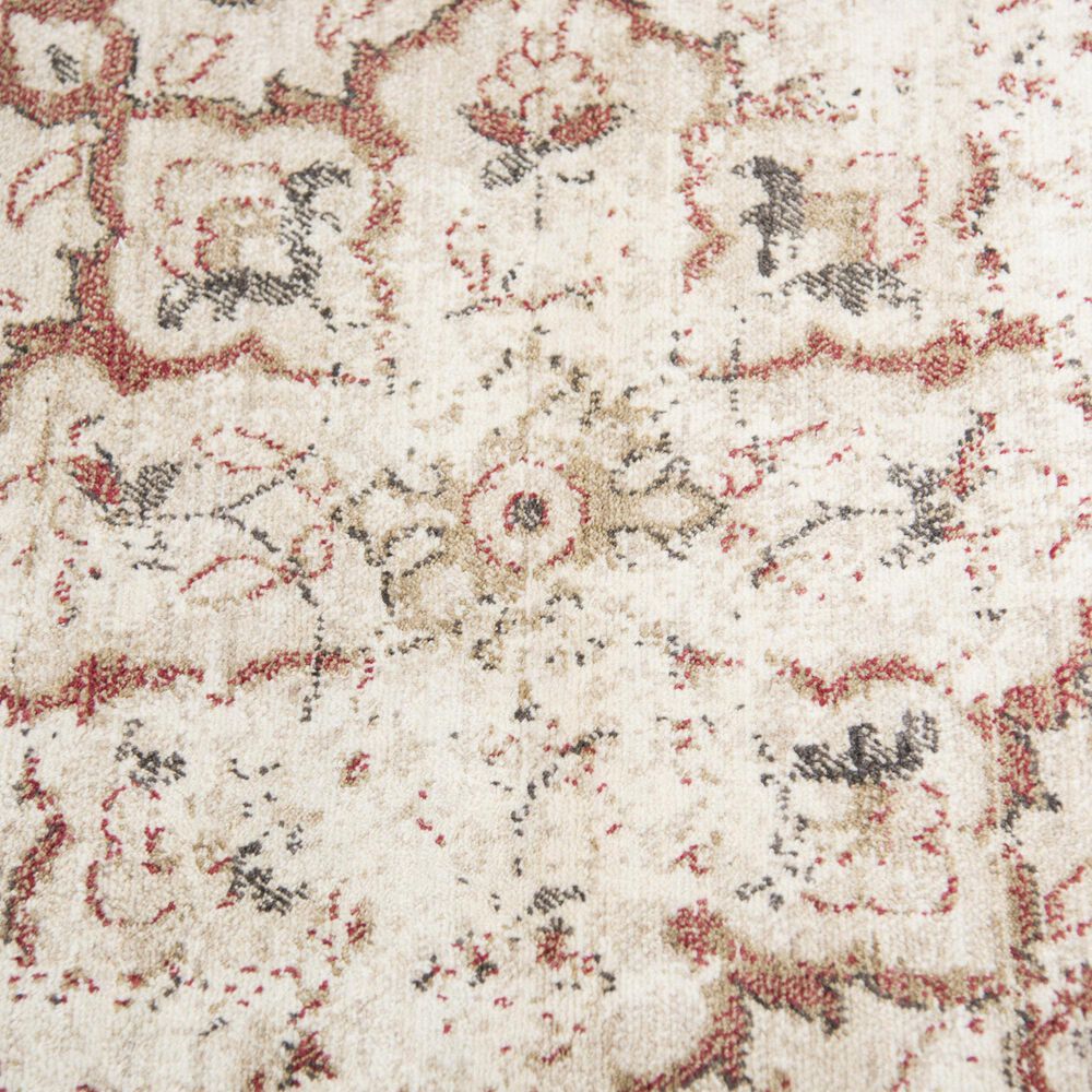 RIZZY Gossamer Beige and Rust 4' x 6' Area Rug, , large