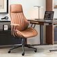 HOMLUX High Back Ergonomic Office Chair with Suede Leather in Brown, , large