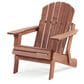 Hearth and Haven Oversize Outdoor Folding Adirondack Chair in Coffee, , large