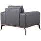 37B Pietro Stationary Leather Chair in Gray, , large