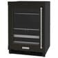 KitchenAid 24" Beverage Center with Left Hinge and Metal-Front Racks in Black Stainless Steel, , large