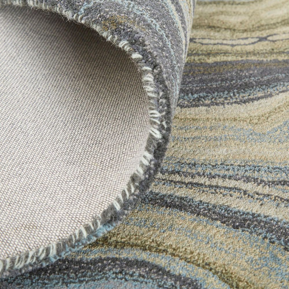 Feizy Amira 3&#39;6&quot; x 5&#39;6&quot; Blue and Green Area Rug, , large