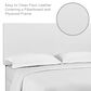 Modway Taylor Upholstered Faux Leather King/California King Headboard in White, , large
