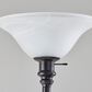 Adesso Claret Torchiere Floor Lamp in Black, , large