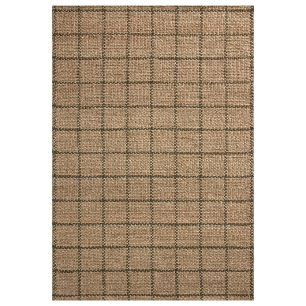 Loloi II Fletcher 9"3" x 13" Natural and Olive Area Rug, , large