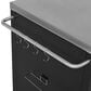 HOMLUX 72.4" Outdoor Kitchen Island with Large Fold-out Prep Table and Adjustable Shelves for Big Green Egg in Black, , large