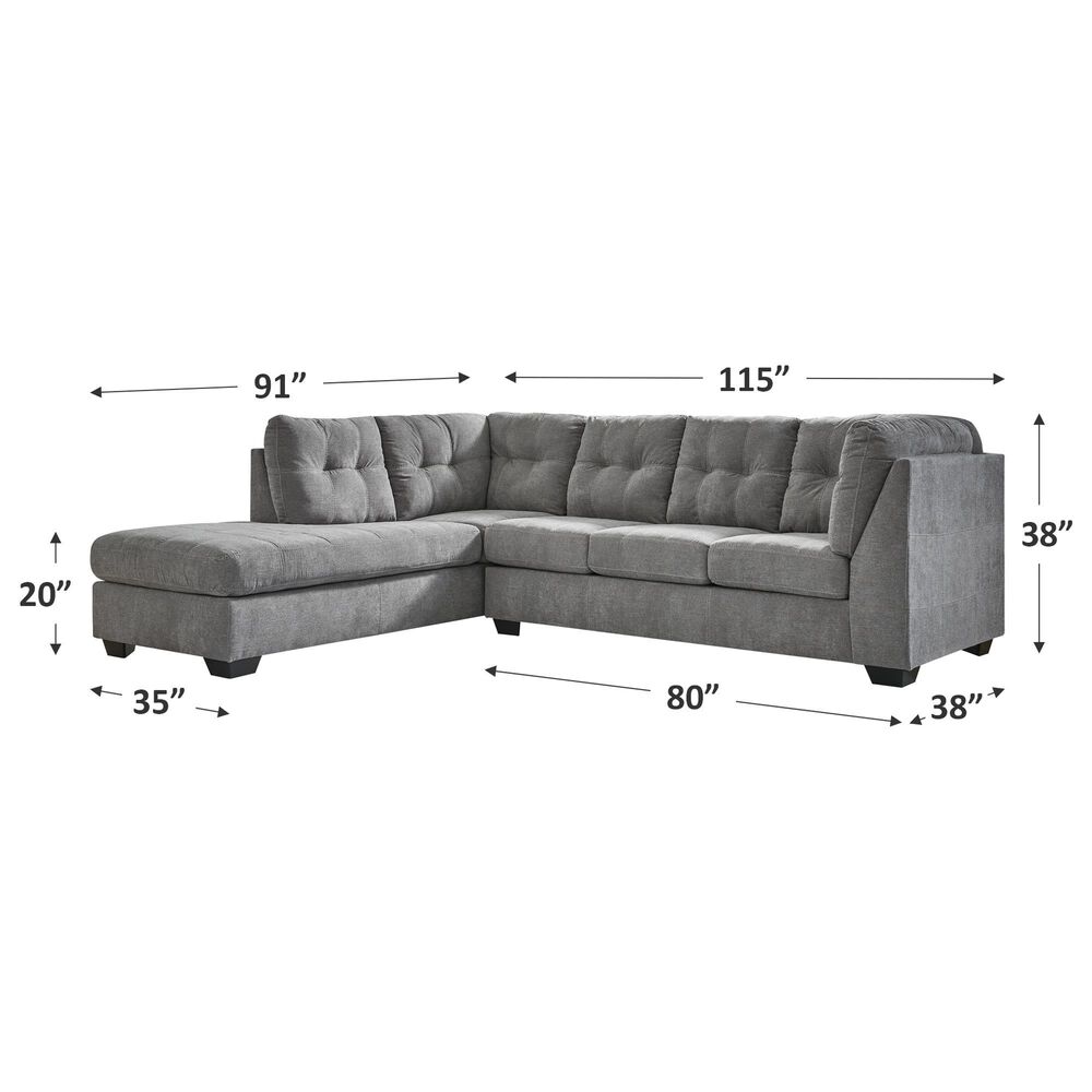 Ashley Marleton 2-Piece Sleeper Sectional with Chaise, , large