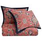 HiEnd Accents Melinda 3-Piece Queen Comforter Set in Rustic Red, Navy, Cream, Sage Green and Tan, , large