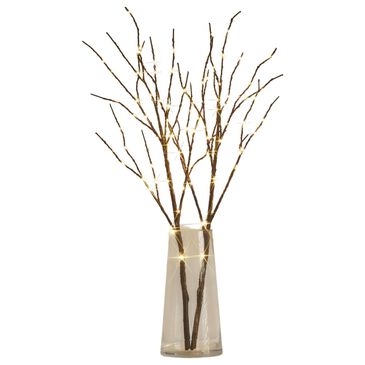 HOMLUX 32" Willow Branch with 100 LED Lights in Brown, , large
