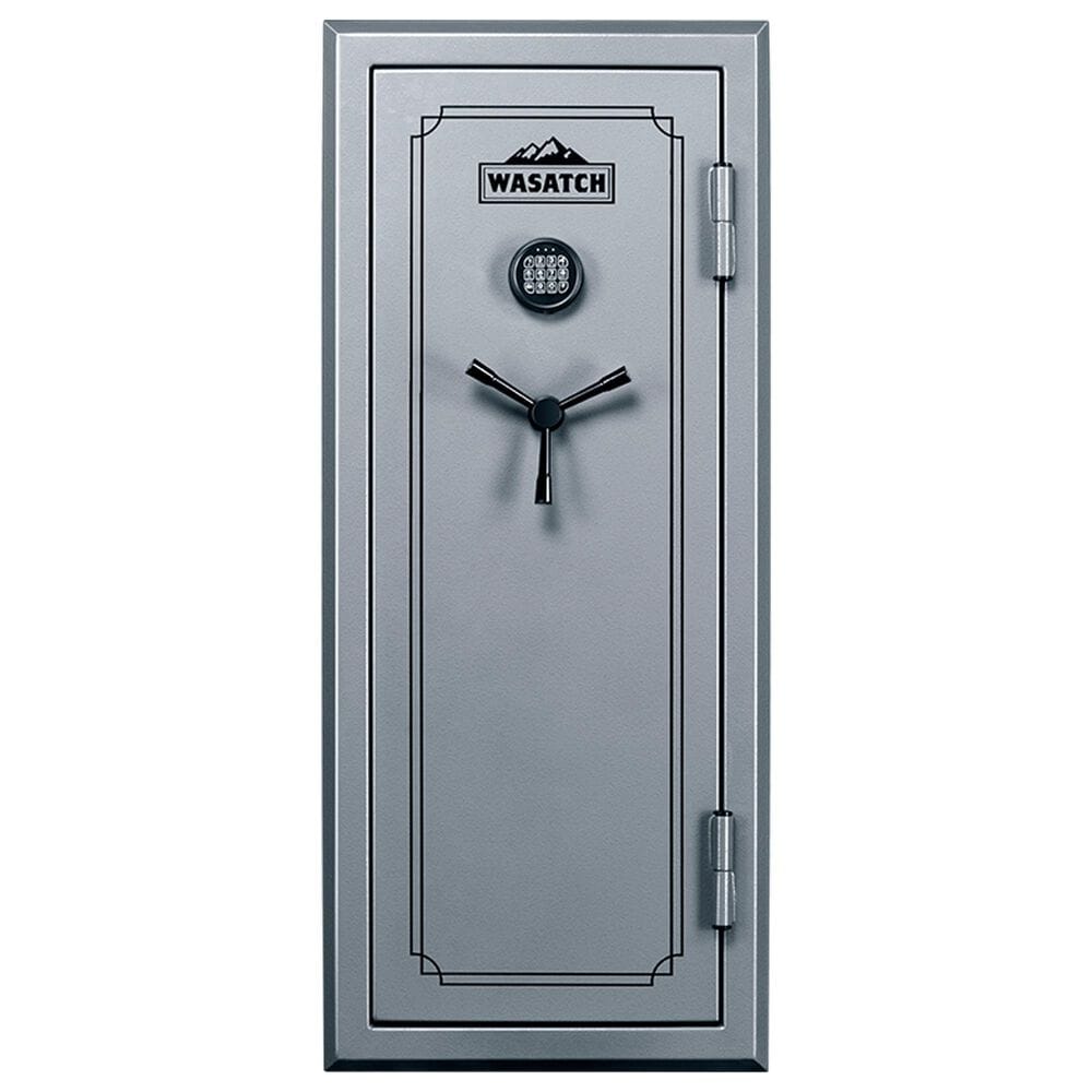 Wasatch 24-Gun Fireproof and Waterproof Safe with Electronic Lock in Pebble Gray, , large