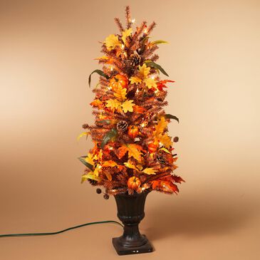 The Gerson Company 46" Harvest Tree with 50 Lights in Orange, , large