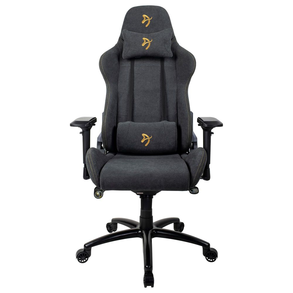Arozzi Verona Signature Soft Fabric Gaming Chair in Gold, , large