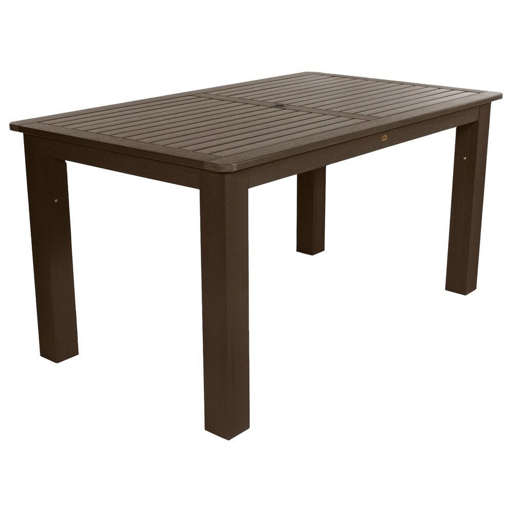 Highwood USA Weatherly 7-Piece 72&quot; Rectangular Patio Counter Height Dining Set in Weathered Acorn, , large