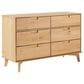 Walker Edison Sloane 6-Drawer Dresser in Natural Pine, , large