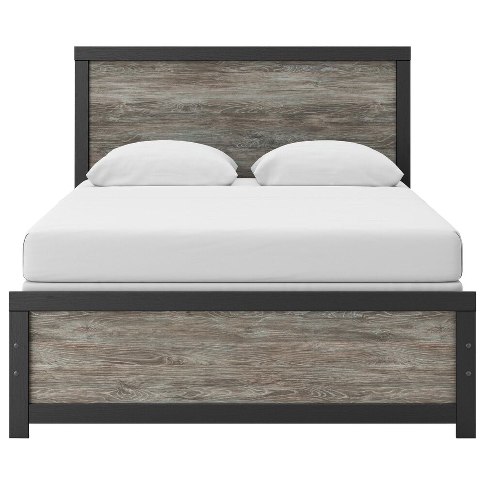 Ashley Broachmyn 4-Piece Queen Panel Bedroom Set in Black and Gray, , large
