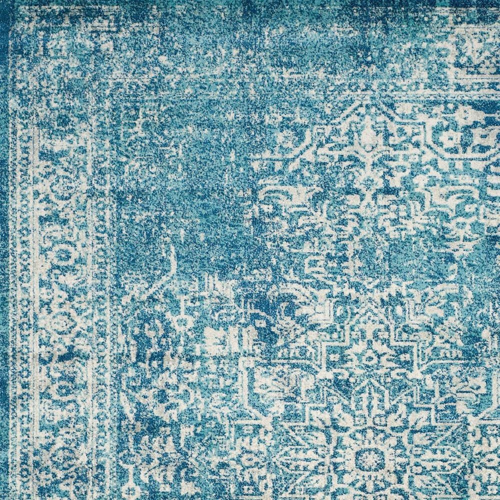 Safavieh Evoke EVK256C 2&#39;2&quot; x 15&#39; Blue and Ivory Runner, , large