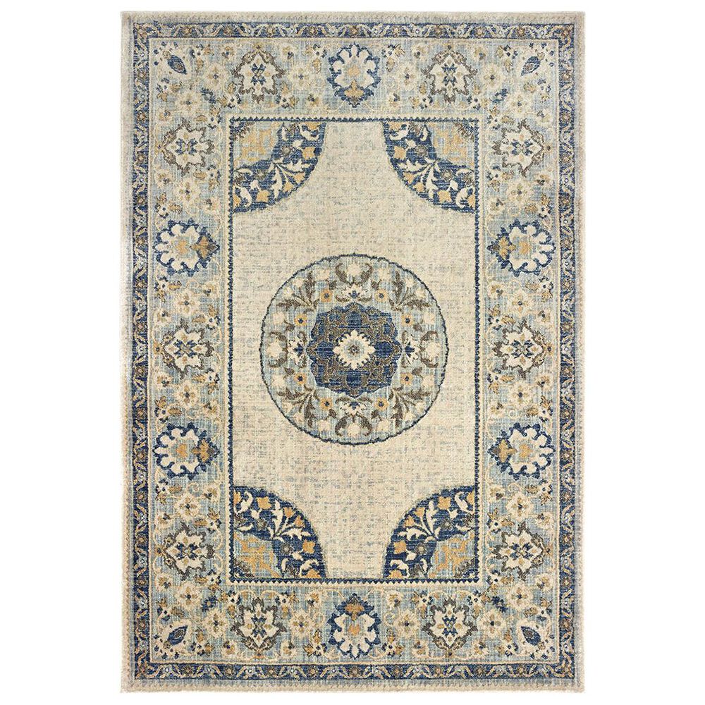 Oriental Weavers Pandora 8027W 2'3" x 7'6" Ivory and Blue Runner, , large