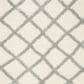 Safavieh Dallas Shag SGD258F-26 2"3" x 6" Ivory/Grey Runner, , large