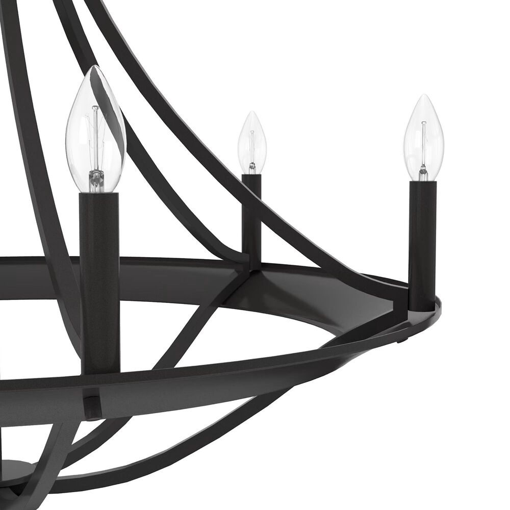 Hunter Perch Point 6-Light Chandelier in Noble Bronze, , large