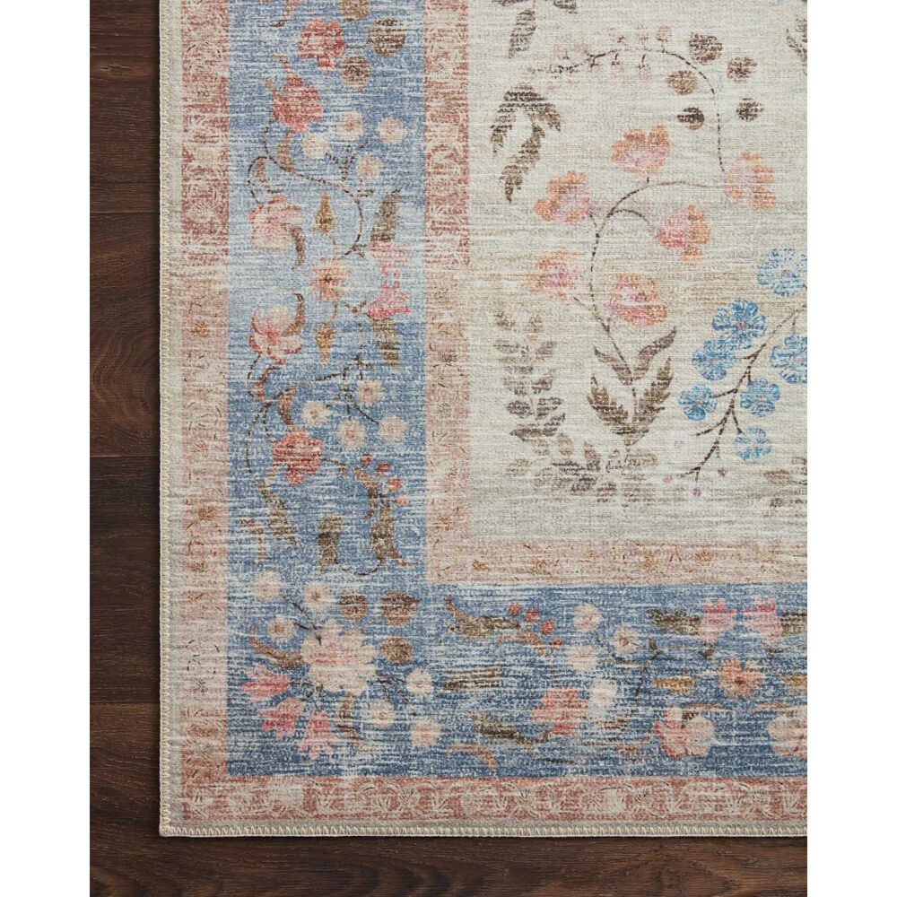 Rifle Paper Co. Palais 2&#39;3&quot; x 3&#39;9&quot; Light Blue Area Rug, , large