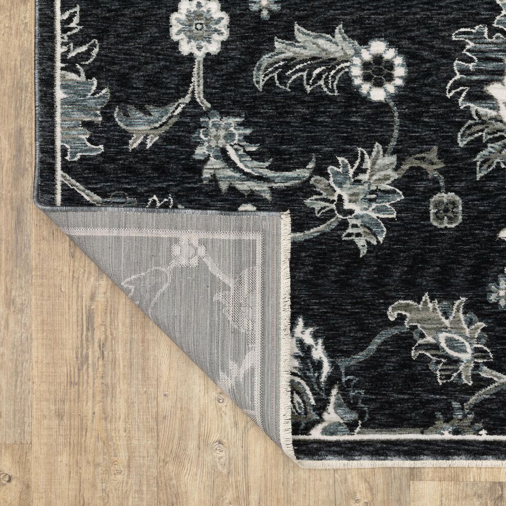 Oriental Weavers Echo ECH05 Blue and Ivory 7&#39;10&quot; x 10&#39;10&quot; Area Rug, , large