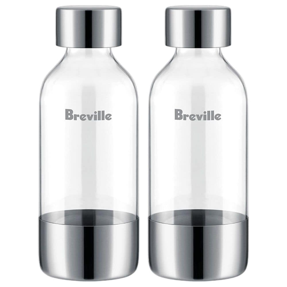 Keystone InFizz 0.6-Liter Bottles for Carbonated Drinks in Brushed Stainless Steel (Set of 2), , large
