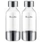 Keystone InFizz 0.6-Liter Bottles for Carbonated Drinks in Brushed Stainless Steel (Set of 2), , large