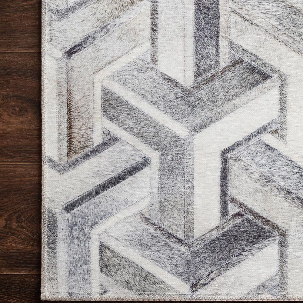 Loloi II Maddox MAD-05 3&#39;6&quot; x 5&#39;6&quot; Silver and Ivory Area Rug, , large